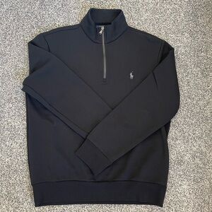 Ralph Lauren Men's Black Zip-Up Sweater